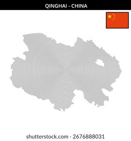 Qinghai China unique outlines and patterns