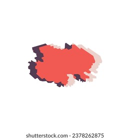 Qinghai Map - World Map International vector template. China region silhouette vector illustration
