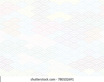 Qinghai-Wellenmuster. japanisches Hintergrundmaterial.