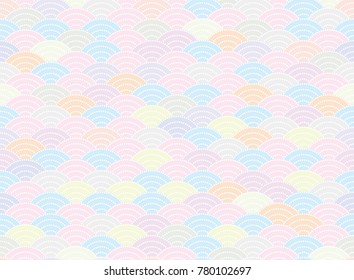 Qinghai wave pattern. Japanese background material.