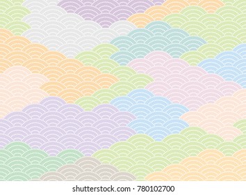 Qinghai wave pattern. Japanese background material.