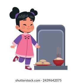 qingming china festival illustration vector