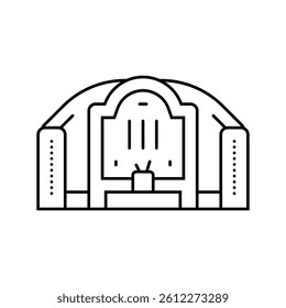 qingming festival chinese holiday line icon vector. qingming festival chinese holiday sign. isolated contour symbol black illustration