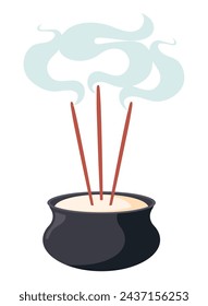 qingming incense aroma illustration design