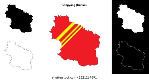 Qingyang Gliederungskartenset