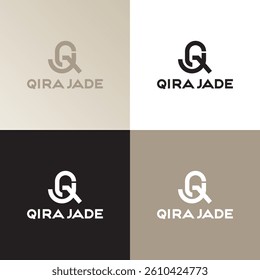 QIRA JADE personal logo design