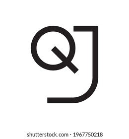 qj initial letter vector logo