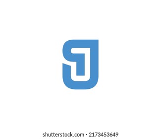 QJ JQ Logo design vector template