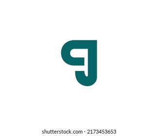 QJ JQ Logo design vector template