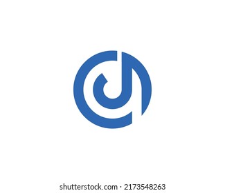 QJ JQ Logo design vector template