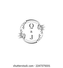 QJ wedding concept in high quality professional design that will print well across any print media