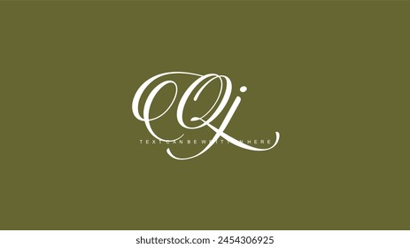 QJ_Wedding Logo Monogram Vector - Artwork