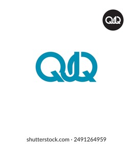 Diseño de monograma de letra de logotipo QJQ