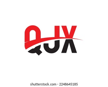 Letra QJX Ilustración del vector de diseño del logotipo inicial