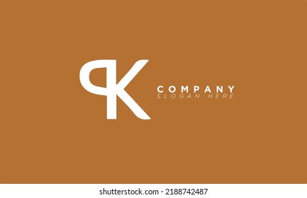 QK Alphabet letters Initials Monogram logo 