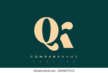 QK Creative Abstract Typography Logo Design. Elegant logo combining bold typography and creative shapes, ideal for branding and identity solutions.
