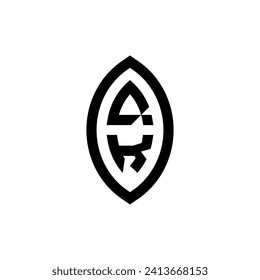 Geometrisches QK-Monogramm mit hochwertigem professionellem Design, das gut gedruckt werden kann