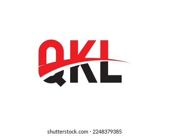 Letra QKL Ilustración del vector de diseño del logotipo inicial