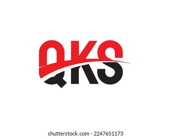 Letra QKS Ilustración del vector de diseño del logotipo inicial
