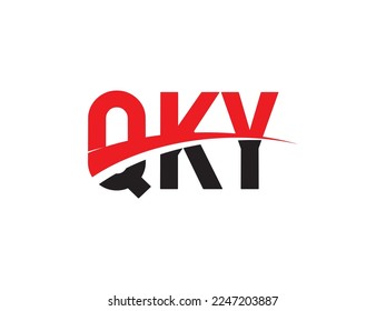 QKY Letter Initial Logo Design Vector Illustration