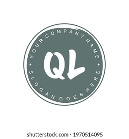 QL Initial logo Branding Brush wedding business