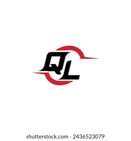 QL initial logo cool and stylish concept for esport or gaming logo as your inspirational
