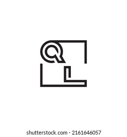 Letras iniciales de logotipo QL con un diseño profesional de alta calidad que se imprimirán bien en cualquier medio de impresión
