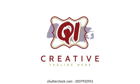 QL Initials, handwriting logo vector