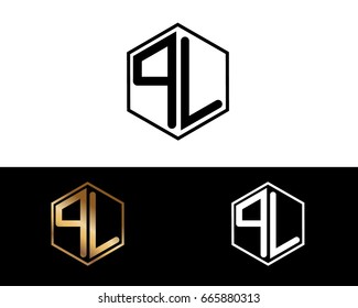 QL letters linked with hexagon shape logo
