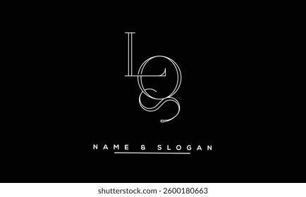 QL, LQ Abstract Letters Logo Monogram