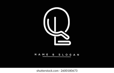QL, LQ Abstract Letters Logo Monogram