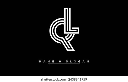 QL,  LQ, Q, L Abstract Letters Logo Monogram