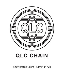 qlc chain coin  Cryptocurrency  icon outline