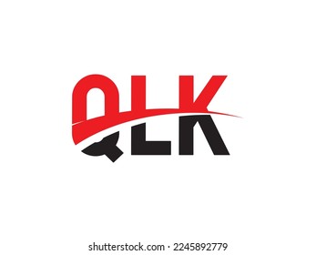 QLK Letter Initial Logo Design Vektorgrafik