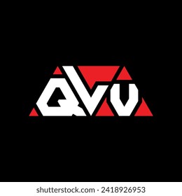 QLV triangle letter logo design with triangle shape. QLV triangle logo design monogram. QLV triangle vector logo template with red color. QLV triangular logo Simple, Elegant, and Luxurious design.