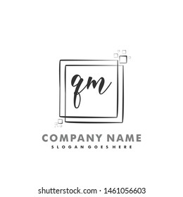 QM Initial beauty monogram logo vector