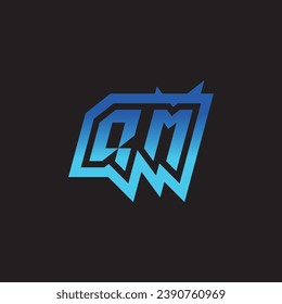 QM Initial Inspiration Logo Design Support und Gaming Clan Ideen