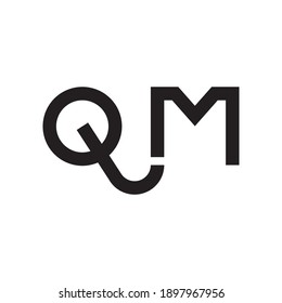 qm initial letter vector logo