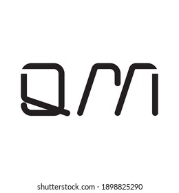 qm initial letter vector logo