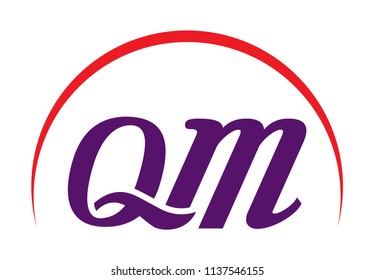 QM letter logo template