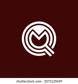 QM lettermark logo. the combination of the letters Q and M into a new, original and modern shape