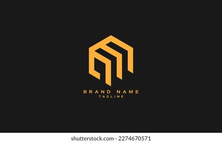 QM, MQ, Abstract initial monogram letter alphabet logo design