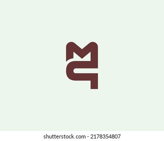 QM MQ logo design vector template