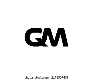 QM MQ logo design vector template