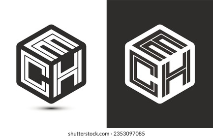 QMC letter logo design with illustrator cube logo, vector logo modern alphabet font overlap style. Premium Business logo icon. White color on black background