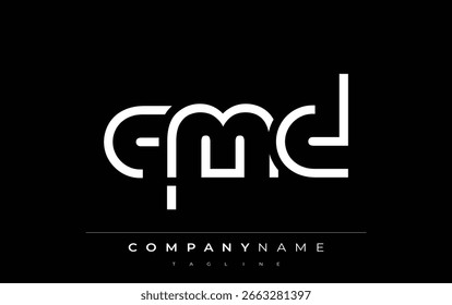 QMD abstract letter logo design. Modern Business Logo Design With Abstract Typography and Contemporary Style