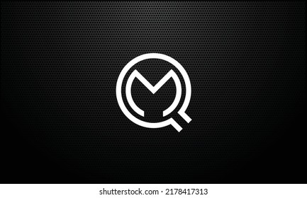 QM,MQ Abstract Letters Logo Monogram