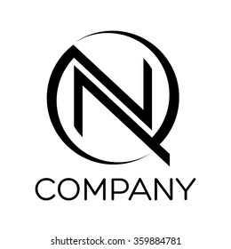 QN company linked letter logo