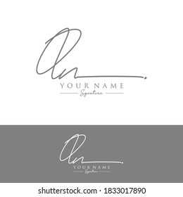 QN Initial letter handwriting and signature logo.