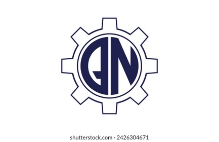 Plantilla de vector de diseño de logotipo de círculo mecánico de letra inicial. industrial, ingeniería, servicio, marca de palabra, marca de letra, monograma, construcción, negocio, empresa, corporativo, comercial, geométrico